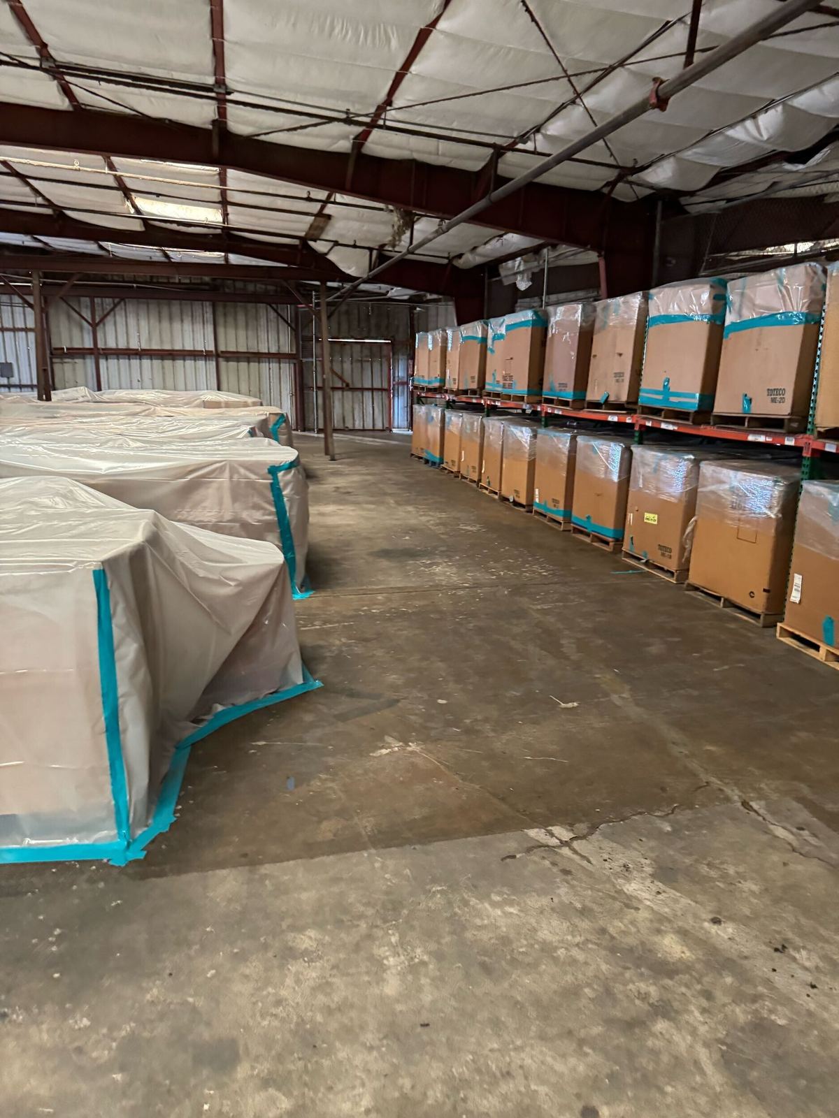 Protected warehouse inventory at the Yuma Community Food Bank